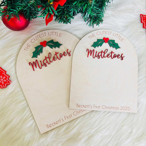 Personalized Baby s First Christmas DIY Footprint Sign, Custom Newborn Handprint Art, Baby Shower Gift, Holiday Memory Board