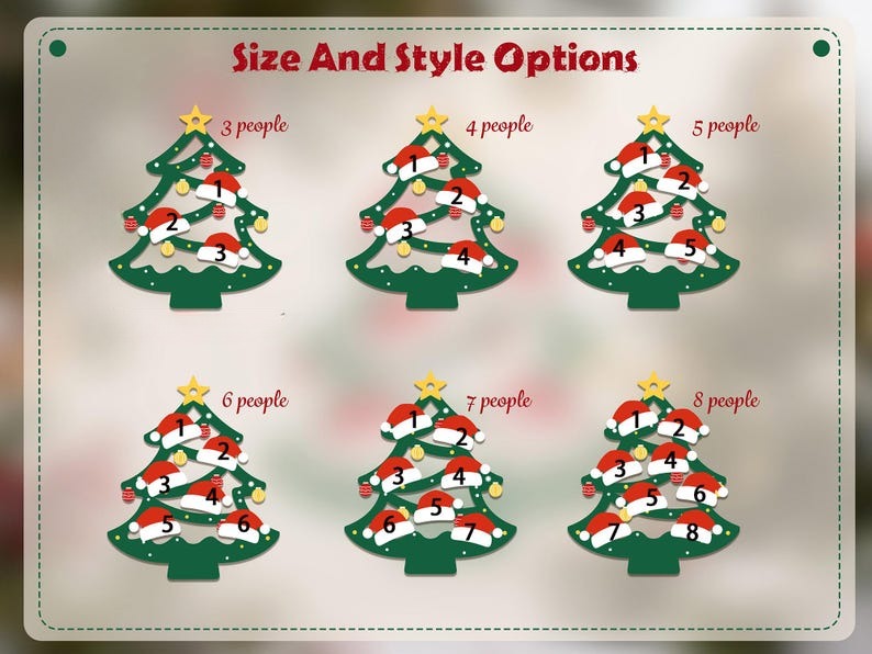 2025 Christmas Ornament, Custom Wooden Family Christmas Tree Ornament, Engraved Ornament, Family Christmas Gift, Holiday Ornament