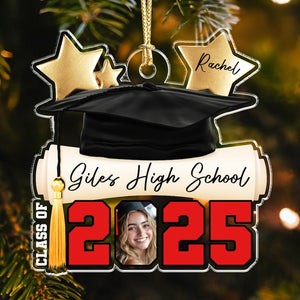 High School Graduation Christmas Ornament: Custom Acrylic Photo Gifts