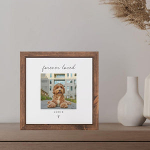Dog Memorial Wood Frame Custom Dog Cat Pet Grief Gift Personalized Pet Loss Photo Frames Sympathy Bereavement Gifts In Loving Memory Picture