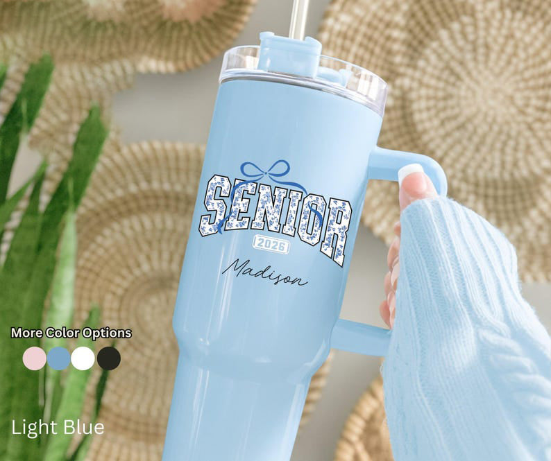 Senior 2026 Tumbler, Personalized Graduation Cup, Class of 2026 Gift, High School Graduate, College Send Off, Senior Year Celebration