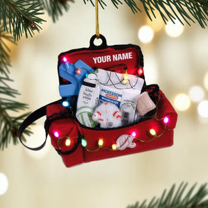 Personalized Sports Medicine Kit Christmas Ornament 2025, Tree Hanging Decor, Gift for Athletic Trainers, Coaches, and Medical Staff