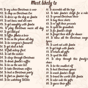 Most likely to, Custom Ugly Christmas Shirt, Personalized Ugly Christmas tee, Family Matching Christmas Tshirt, christmas party tee