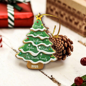 Personalized Family Christmas Ornament, Custom Family Tree Ornament, Family Name Ornament, Family Christmas Gift, Christmas Ornament 2025