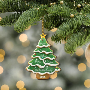 Personalized Family Christmas Ornament, Custom Family Tree Ornament, Family Name Ornament, Family Christmas Gift, Christmas Ornament 2025