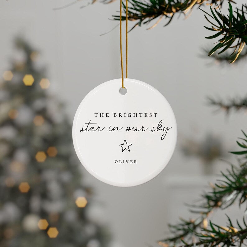 Baby Loss Custom Ornament Personalized Christmas Memorial Gift Miscarriage Stillborn Child Remembrance Present Angel Mom Sympathy Gifts
