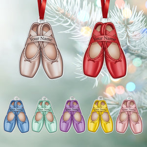 Personalized Ballerina Ornament: Acrylic Christmas Tree Decor or Dance Recital Gift; Little Girl Dancer Ornament Ballet Shoes Christmas Ornament 2025, Ballet Dancer Ornament Tree Hanger, Gift for Ba