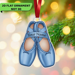 Personalized Ballerina Ornament: Acrylic Christmas Tree Decor or Dance Recital Gift; Little Girl Dancer Ornament Ballet Shoes Christmas Ornament 2025, Ballet Dancer Ornament Tree Hanger, Gift for Ba