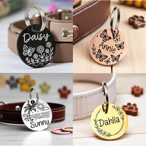 Personalized Cat Tag, Custom Cat tag, Cat ID Tag, Pet ID tag, Cat Collar Tag, Cat ID Tag, Cat tag for Cats. Cat Name Tag