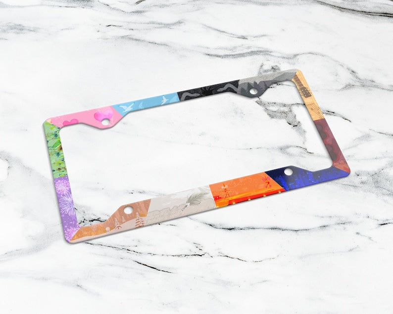 Eras Aluminum License Plate Frame, Car Accessories