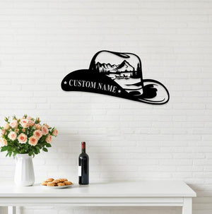 Western Cowboy Metal Sign, Custom Cowboy Name Sign,Cowboy Wall Art, Cowboy Ranch Sign,Western Horse Decor, Equestrian Sign, Cowboy Gift