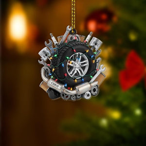 Personalized Mechanic Ornament Custom Auto Repair Christmas Gift