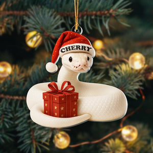 Personalized Ball Python Ornament 2025, Custom Snake Christmas Ornament, Reptile Lover Gift, Exotic Pet Ornament, Snake Owner Holiday Decor