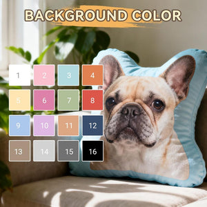 Personalized Photo Pillow, Custom Face Pet Pillow, Unique Gift for Family, Kids, Couples & Pets, Funny Cutout Pillow Keepsake
