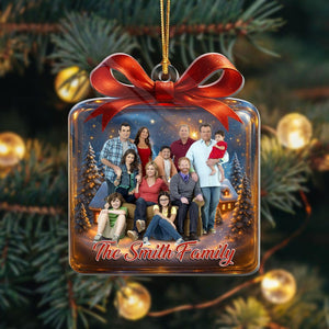 Custom Family Photo Christmas Ornament: Personalized Keepsake