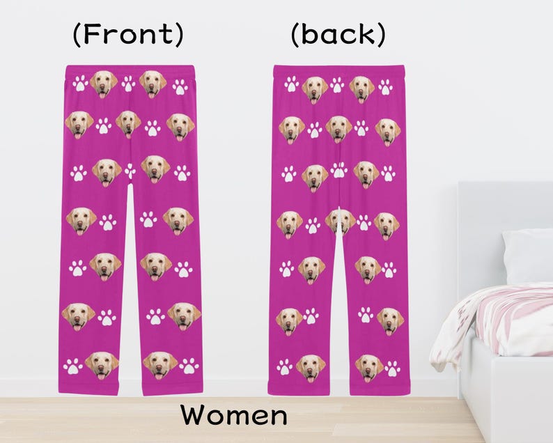 Custom Pet Pajama Pants,Personalized Pants Pajamas,Custom Pj Pants,Photo Pajama,Dog Pajamas,Christmas/Anniversary Photo Gift For Her Him