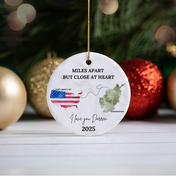 Deployment Christmas Gift For Military Ornament Military Wife Gift For Military Family Army Deployment Gifts Navy Deployment Ornament Marine