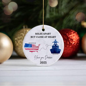 Personalized Navy Ornament Navy Christmas Decoration Navy Gifts For Navy Deployment Gift For Spouse US Navy Gift Military Dad Maritime Gifts