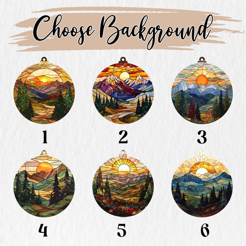 Personalized Mountains Landscape Suncatcher Ornament,Our Adventure Awaits Engaged Ornament,Engaged Gift For Couple,Couple Christmas Ornament