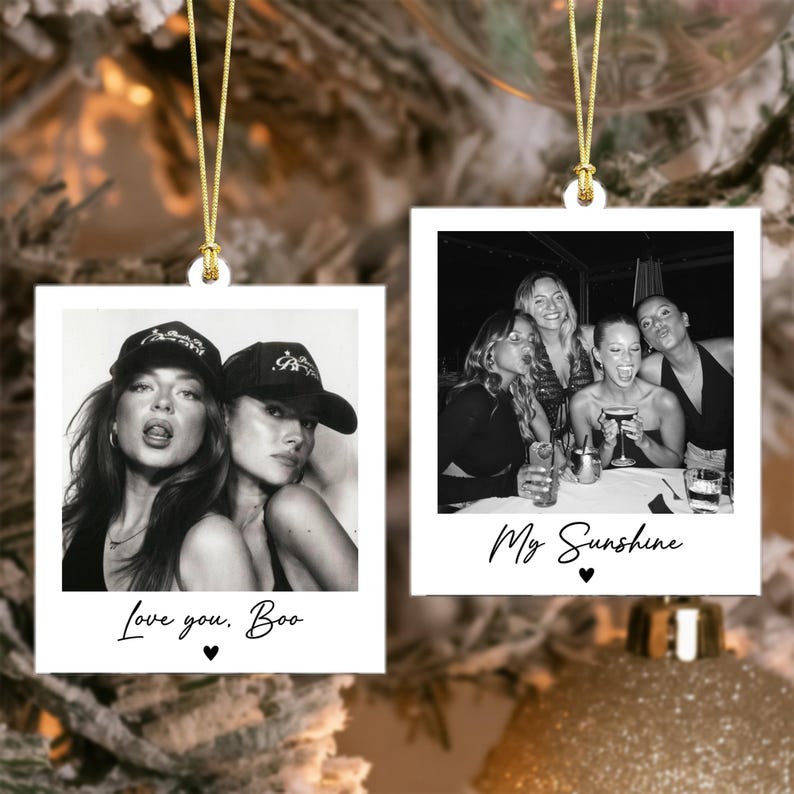 Personalized Best Friend Gifts: Custom Acrylic Bestie Ornament, Best Friend Birthday Gifts