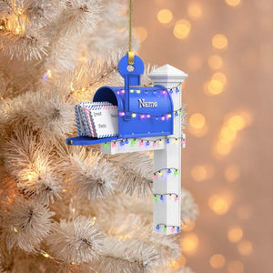 Custom Name Mailbox Christmas Ornament 2025, Personalized Mailbox Ornament, Postman Xmas Tree Decor, Gift for Mail Carriers & Postal Workers