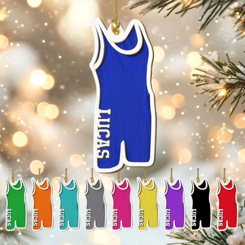 Personalized Wrestling Christmas Ornament 2025, Custom Wrestling Helmet Ornament, Xmas Tree Decor, Gift for Wrestling Players and Athletes