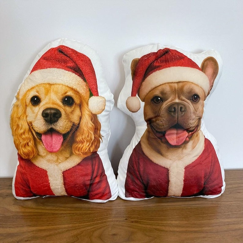 Custom Pet Pillow Personalized Dog or Cat Shaped Cushion, Pet Portrait Plush Gift, Pet Memorial Pillow, Funny Animal Gift for Pet Lovers