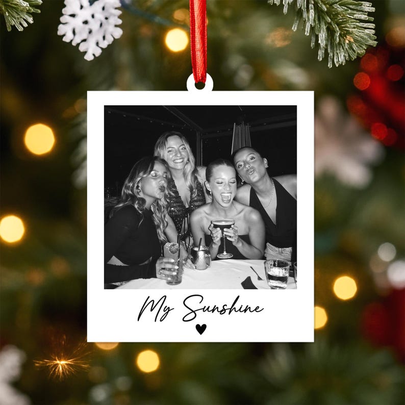 Personalized Best Friend Gifts: Custom Acrylic Bestie Ornament, Best Friend Birthday Gifts