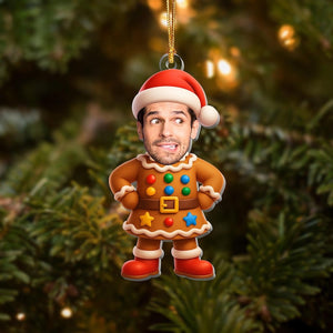 Personalized Family Christmas Ornament, Funny Custom Face Ornament, Holiday Tree Decoration, Xmas Gift for Families