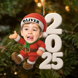 Personalized Family Christmas Ornament: Funny Custom Face Holiday Decoration