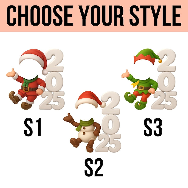 Personalized Family Christmas Ornament: Funny Custom Face Holiday Decoration