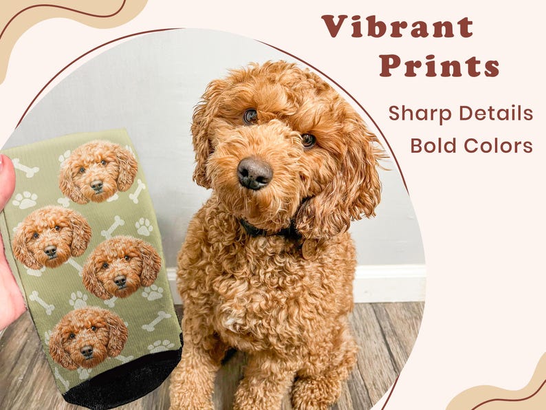 Custom Socks from Photo, Pet Parent Gift, Dog Dad Gift, Father's Day Gift, Dog with Owner Photo on Socks, Custom Christmas Gift