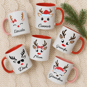 Matching Family Christmas Mugs Personalized Holiday Cocoa Cups Custom Name Mug for Kids and Adults Christmas Eve Hot Cocoa Tradition