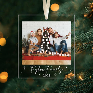 Custom Family Photo Christmas Ornaments, Family Picture Ornaments, Custom Photo Ornament, Family Christmas Gifts, Family Christmas Keepsake