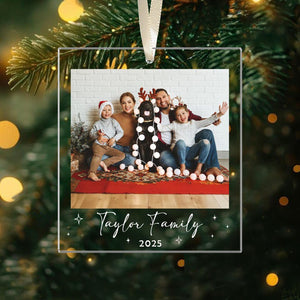 Custom Family Photo Christmas Ornaments, Family Picture Ornaments, Custom Photo Ornament, Family Christmas Gifts, Family Christmas Keepsake