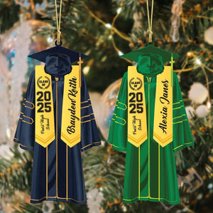 Personalized Graduation Ornament, Custom Class of 2025 Ornament, High School Graduation Gift, College Graduate Ornament, New Graduate Gift