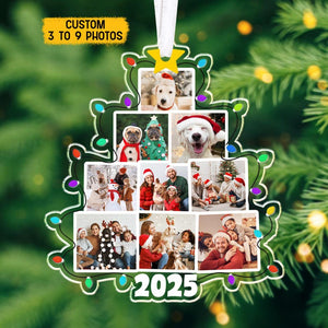 Photo Christmas Ornament 2025, Custom Photo Family Tree Ornament, Family Christmas Ornament, Christmas Tree Ornament 2025, Family Keepsake