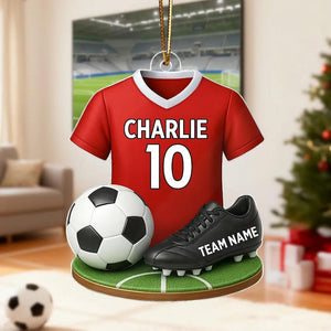 Personalized Soccer 2025 Ornament, Soccer Player Gift, Soccer Team Gift, Soccer Christmas Decoration, Sport Christmas Ornament, Gift For Son