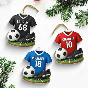 Personalized Soccer 2025 Ornament, Soccer Player Gift, Soccer Team Gift, Soccer Christmas Decoration, Sport Christmas Ornament, Gift For Son