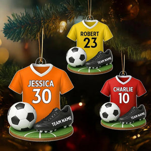 Personalized Soccer 2025 Ornament, Soccer Player Gift, Soccer Team Gift, Soccer Christmas Decoration, Sport Christmas Ornament, Gift For Son