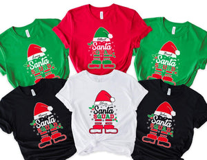 Santa Squad Christmas T-Shirt, Christmas Family Shirt, Matching Family Santa Tee, Custom Christmas tee, Matching Santa Christmas tee