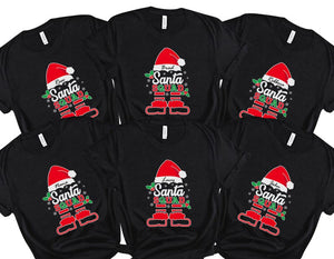 Santa Squad Christmas T-Shirt, Christmas Family Shirt, Matching Family Santa Tee, Custom Christmas tee, Matching Santa Christmas tee