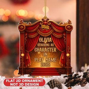 Custom Acrylic Theater Ornament: Broadway Keepsake Gift