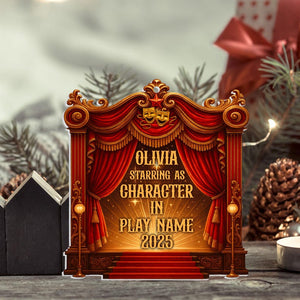 Custom Acrylic Theater Ornament: Broadway Keepsake Gift