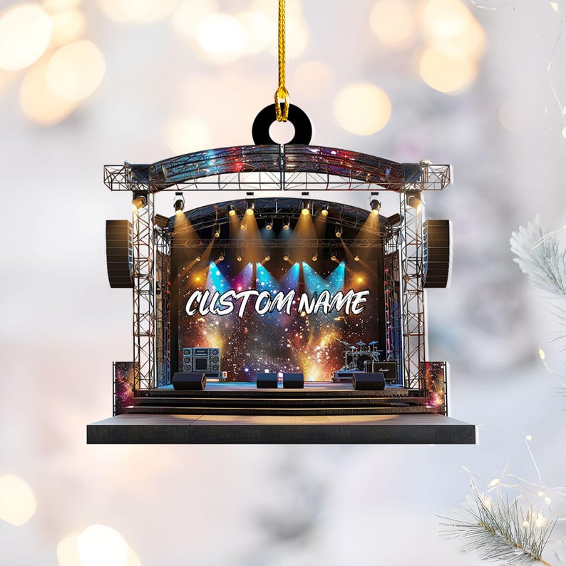 Personalized Stage Ornament: 2025 Concert Keepsake