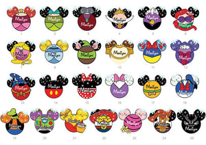 Personalized Mickey and Friends Ornament, Custom Family Ornament, Family Christmas Gift, Custom Characters Sign Member, Mickey Head Gift