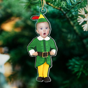 Custom Baby Face Acrylic Ornament: First Christmas Keepsake 2025