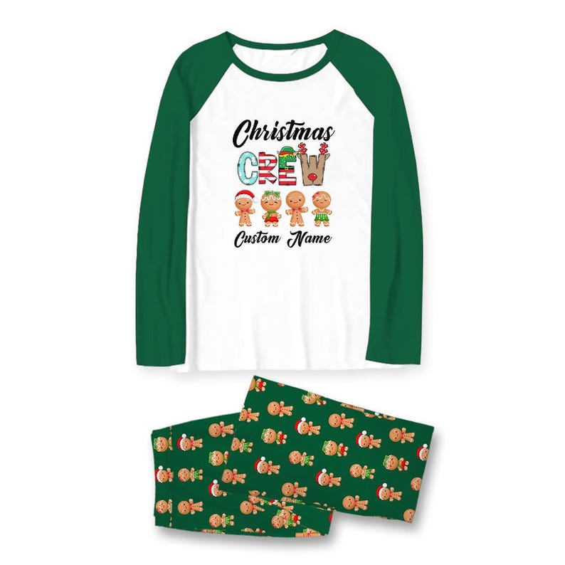 Custom Gingerbread Christmas Pajamas: Matching Family PJs