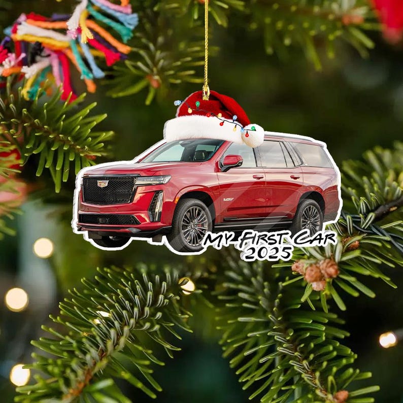 Personalized First Car Ornament, Custom Car Photo Ornament, New Driver Gift, My First Car Ornament, Graduation Gift, Car Lover Ornament