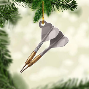 Personalized Dartboard Christmas Ornament: Gift for Darts Lover